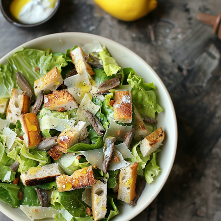 Anchovy-Enhanced Classic Caesar Salad