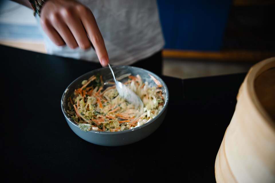 Crispy Sichuan Salt & Pepper King Fish Bao Buns