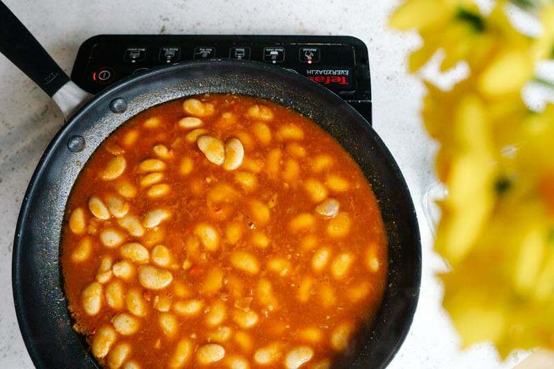 Cod Loin Steaks with Spiced Butter Beans