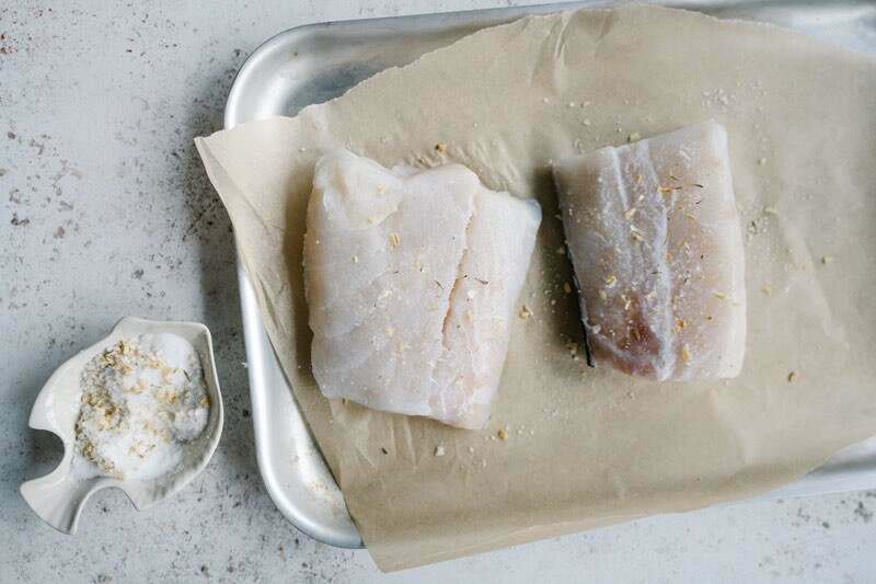 Cod Loin Steaks with Spiced Butter Beans
