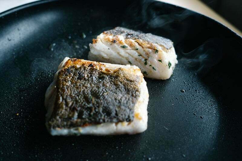 Cod Loin Steaks with Spiced Butter Beans