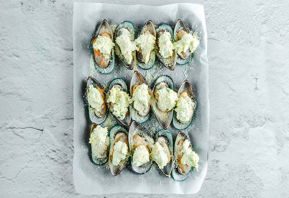 baked mussels recipe
