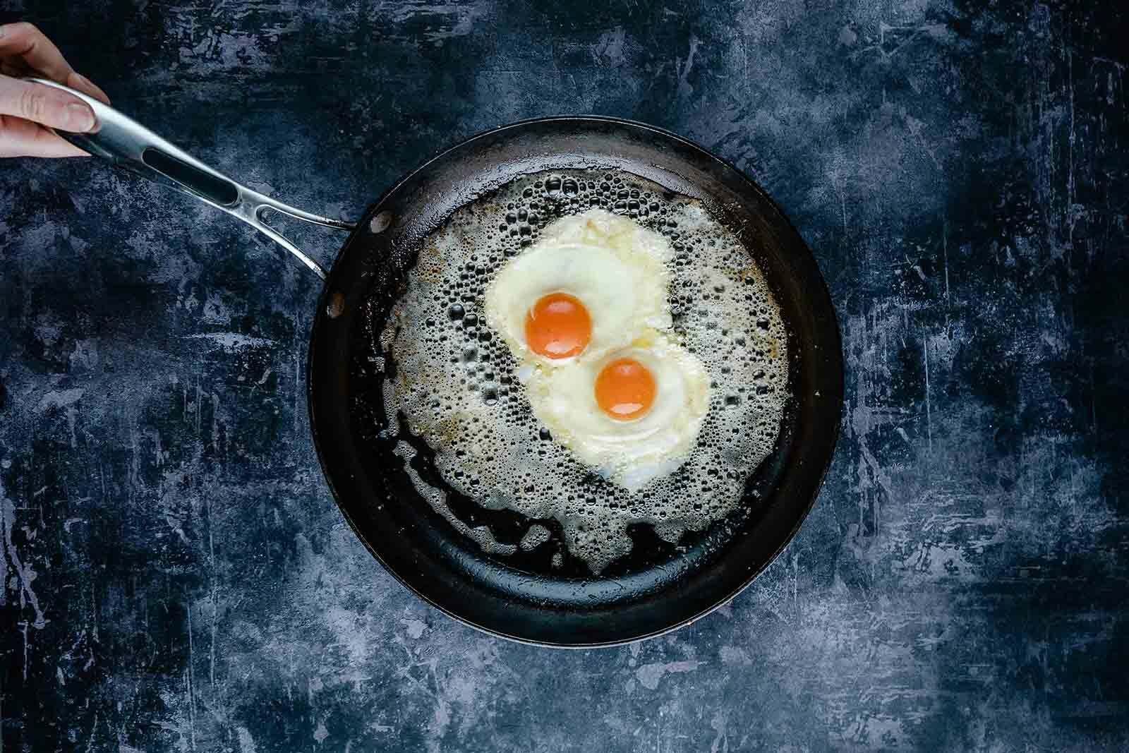 Kippers and brown butter fried egg on sourdough toast