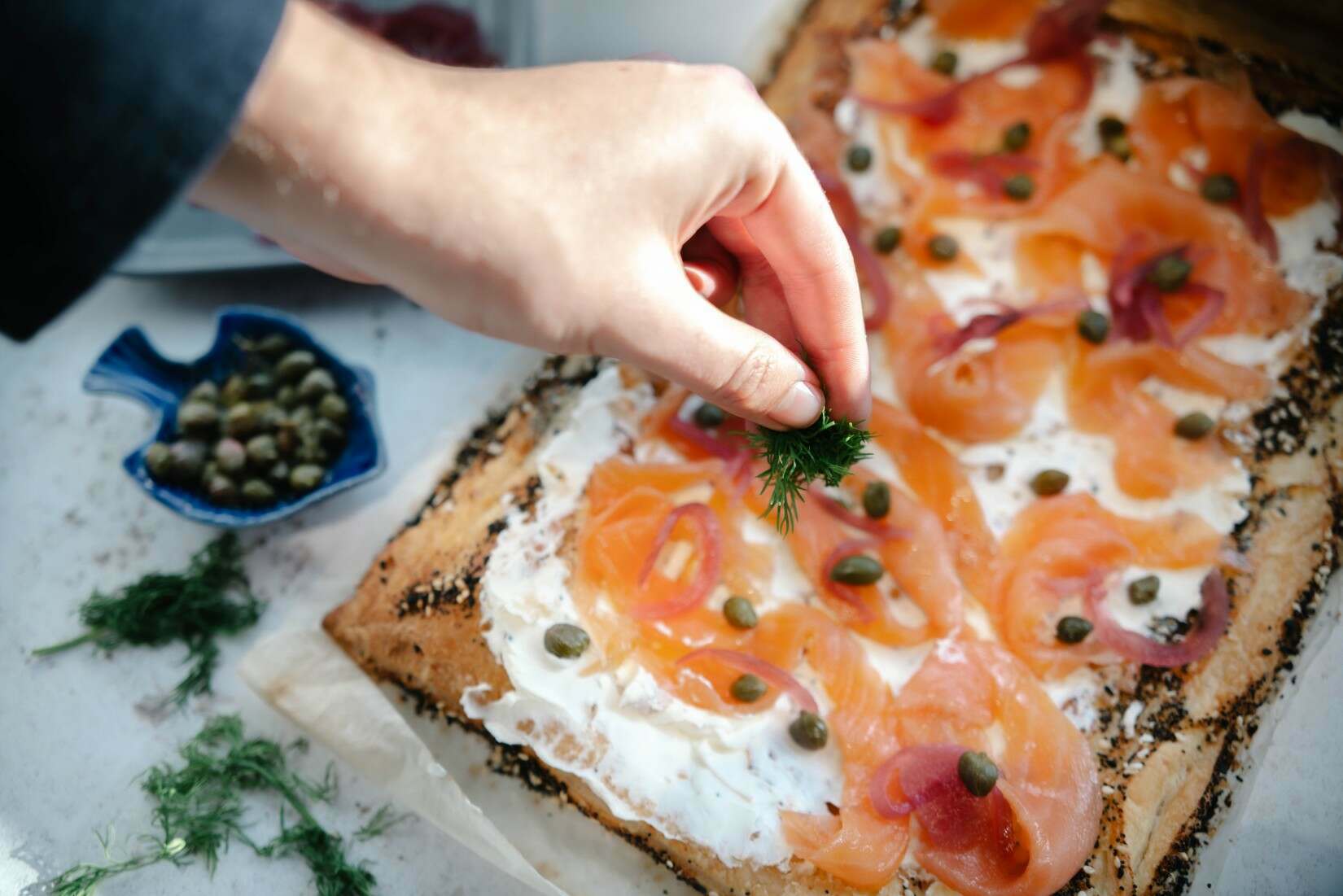 Leftover Smoked Salmon Tart