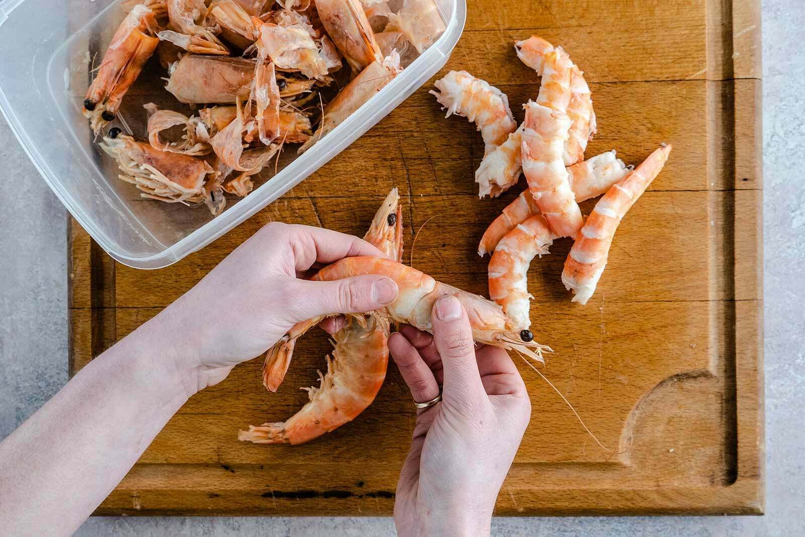 Prawn crevette Skagen