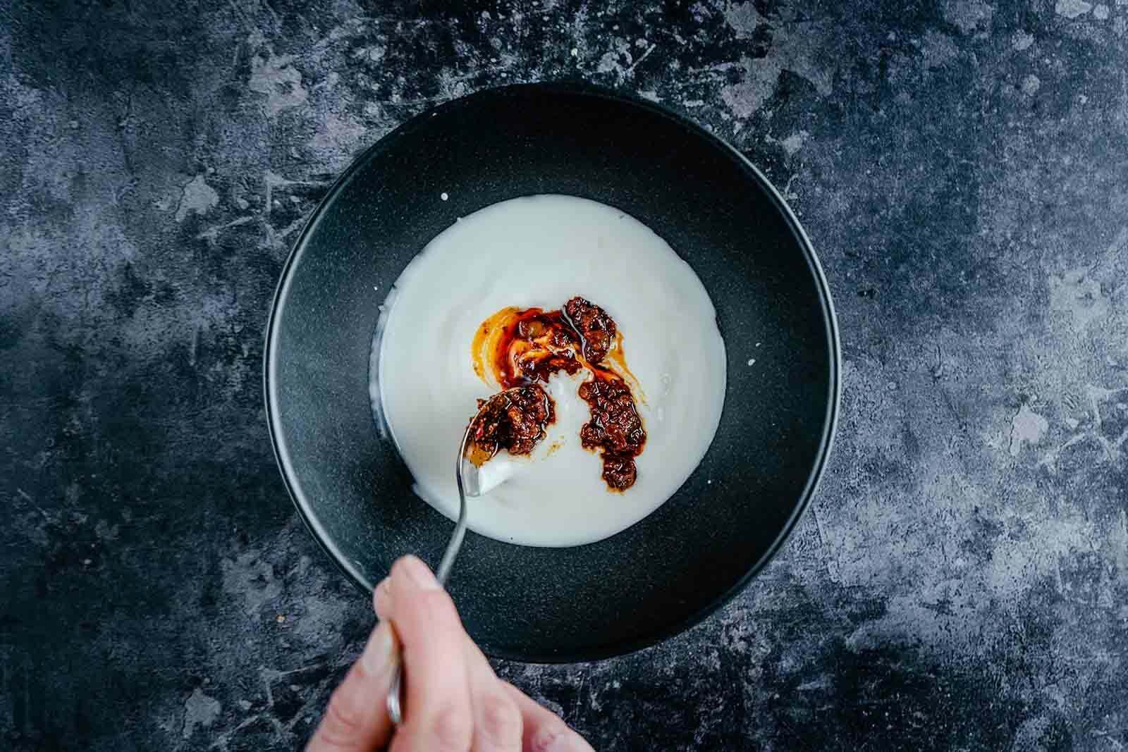 Ras-el-hanout Sardines with couscous and harrissa yoghurt