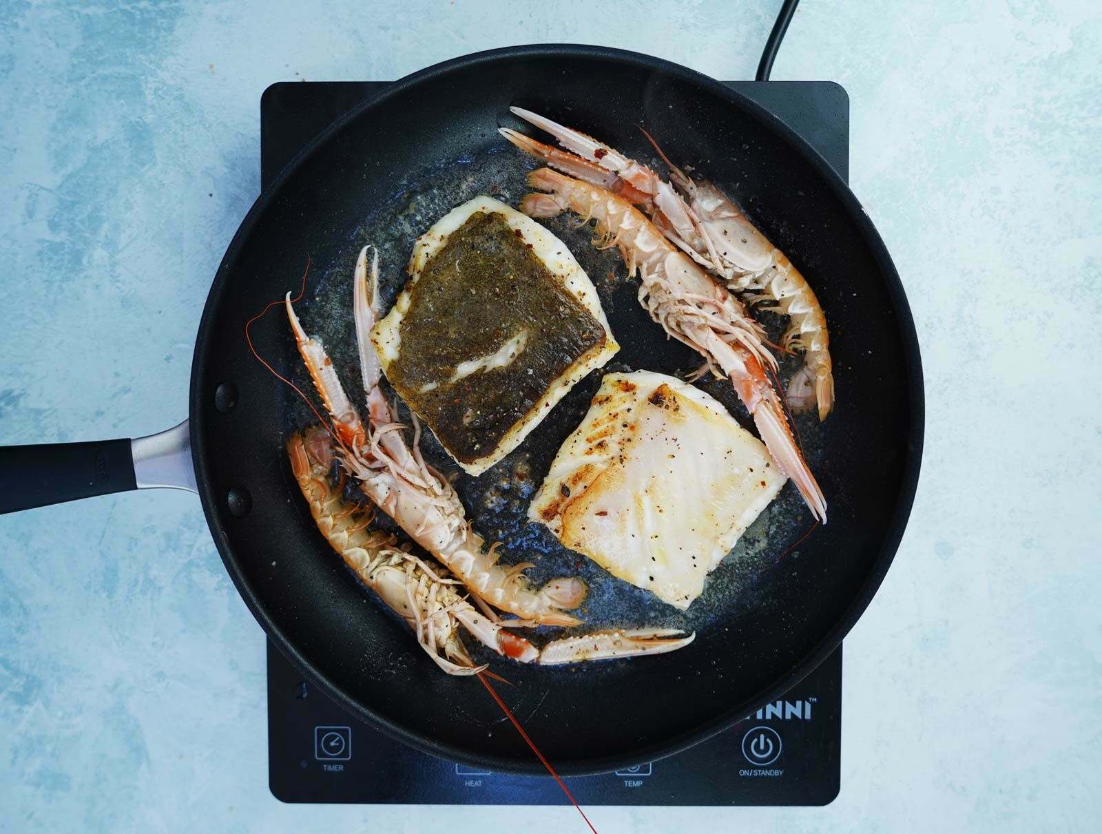 Turbot and Langoustine a la Spetsiota