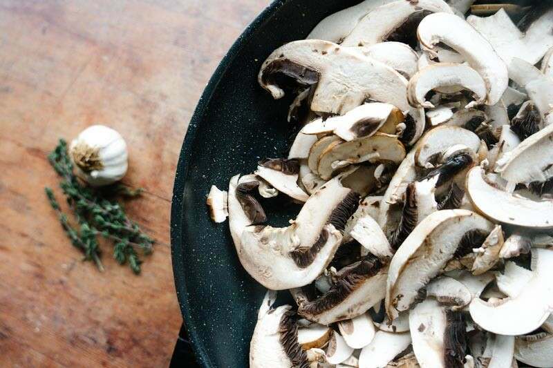Whole Roast Monkfish Tail with Mushrooms
