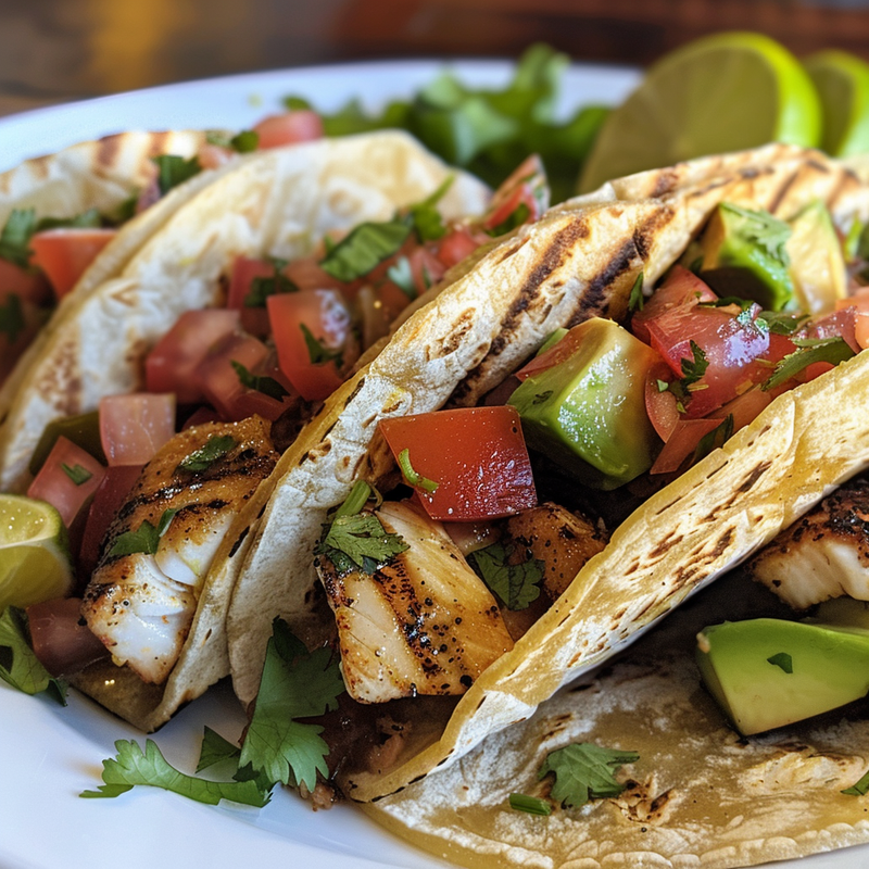 The Fish Society's Citrus-Spiced Mahi-Mahi Tacos with Avocado Salsa