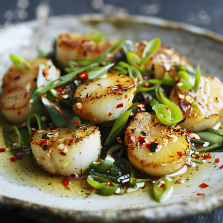 The Fish Society's Asian Fusion Chilli-Soy Scallops