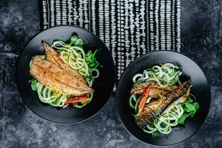 Chilli Mackerel with Courgetti
