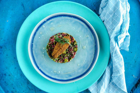 Beef Tartare with Sea Urchin and Miso