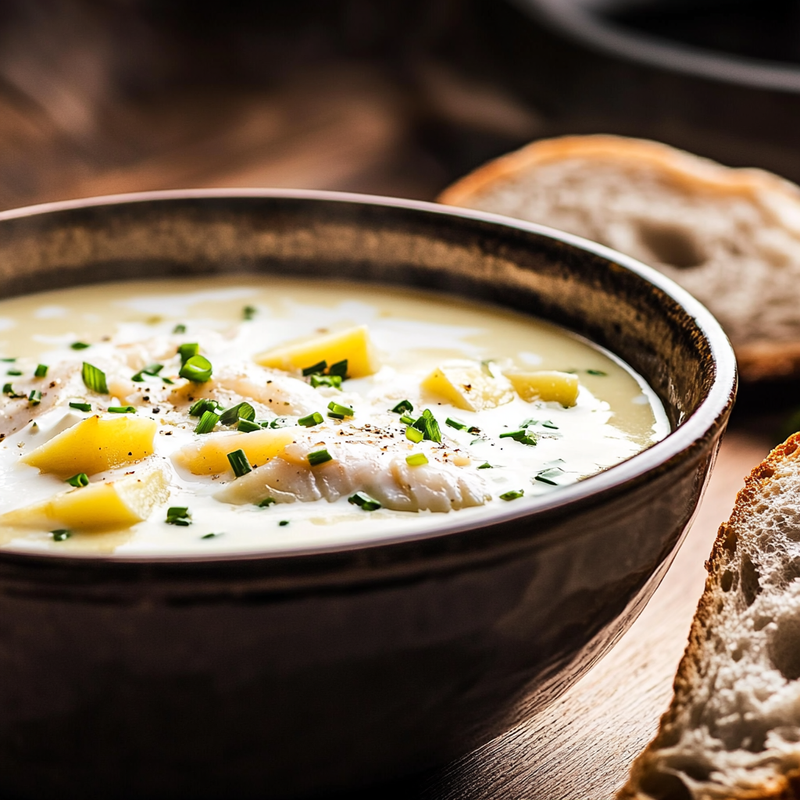 Creamy Smoked Haddock & Potato Soup