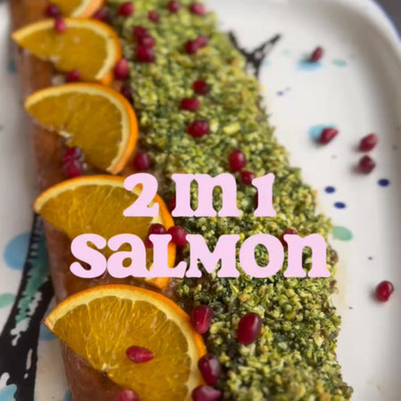 Brin Pirathapan’s 2-in-1 Christmas Salmon Show stopper