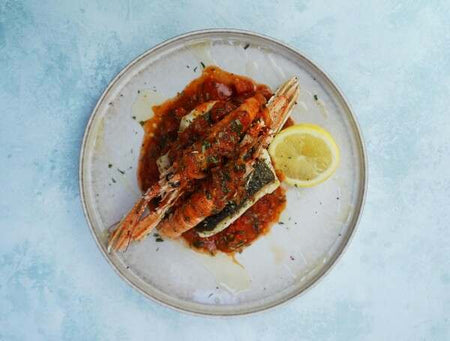 Turbot and Langoustine a la Spetsiota