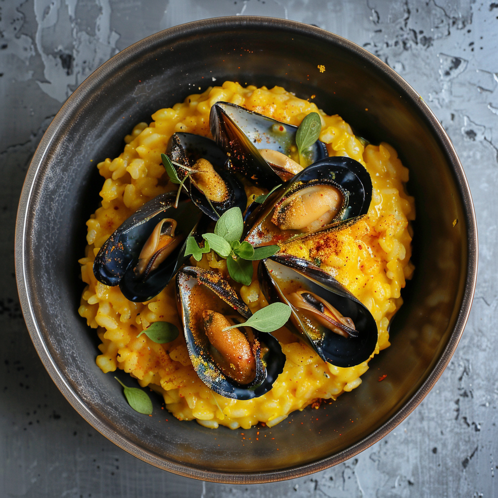 Muscles Risotto Luxurious Saffron Mussel Risotto | The Fish Society