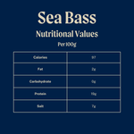 Whole Wild British Sea Bass - Cleaned