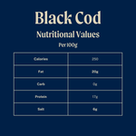 Wild Black Cod (Sablefish) Fillet Steaks