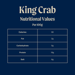 Wild Norwegian King Crab Cluster - Cooked