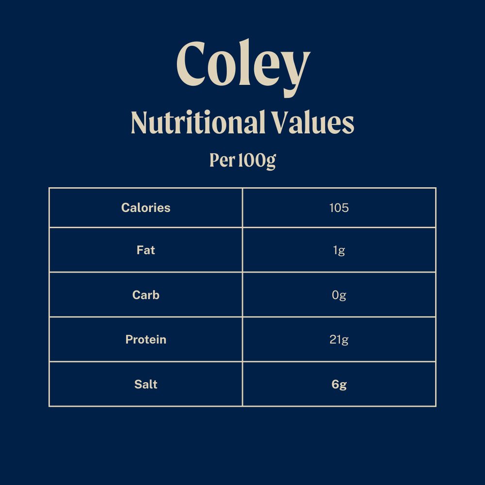 Wild Coley Fillet Portions - Skinless x 2