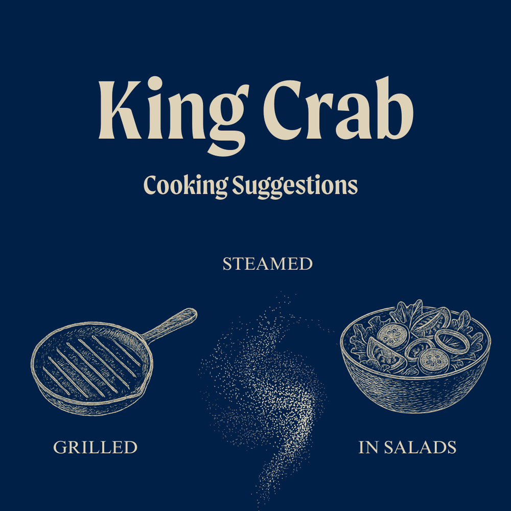 Wild Norwegian King Crab Cluster - Cooked
