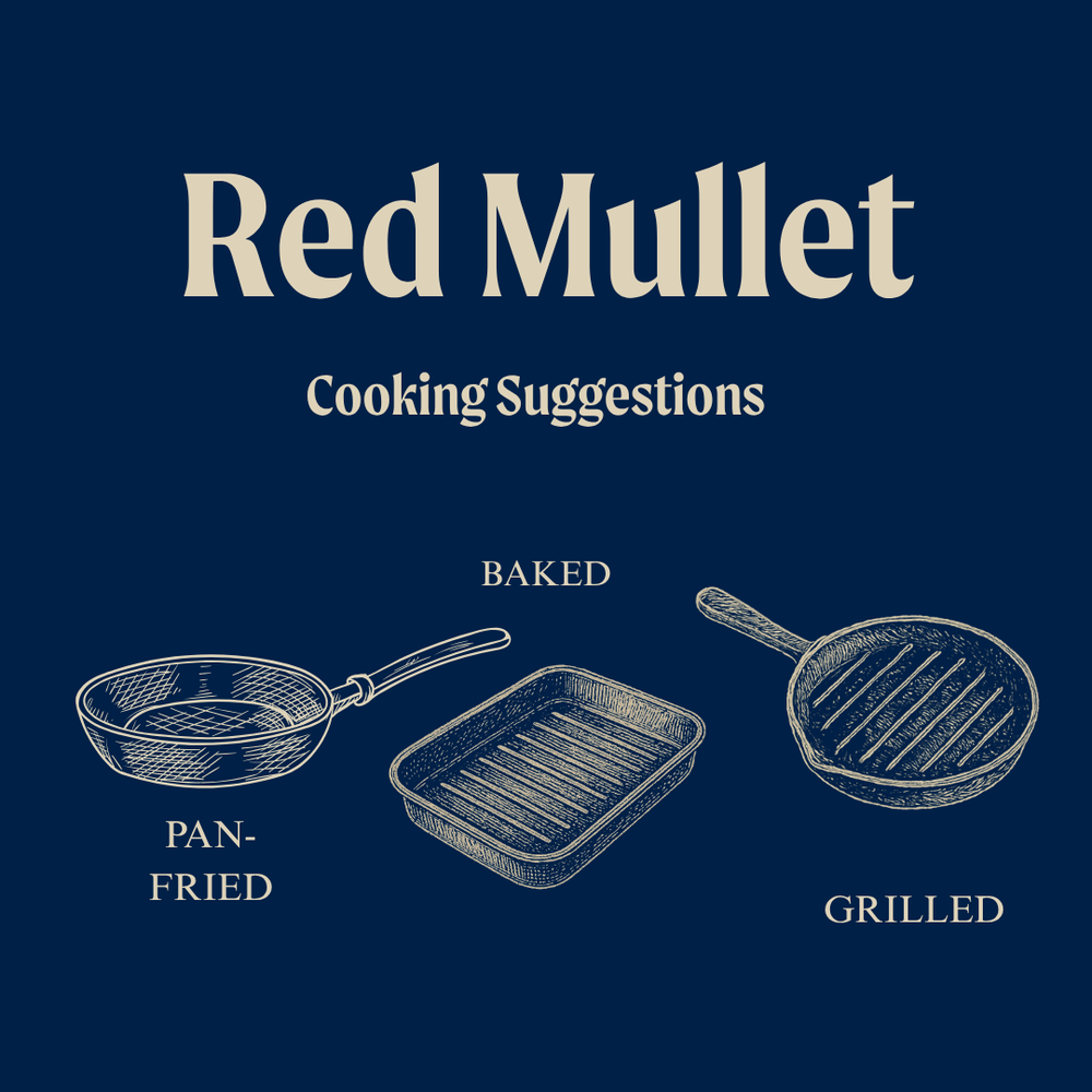 Whole Wild British Red Mullet - Cleaned