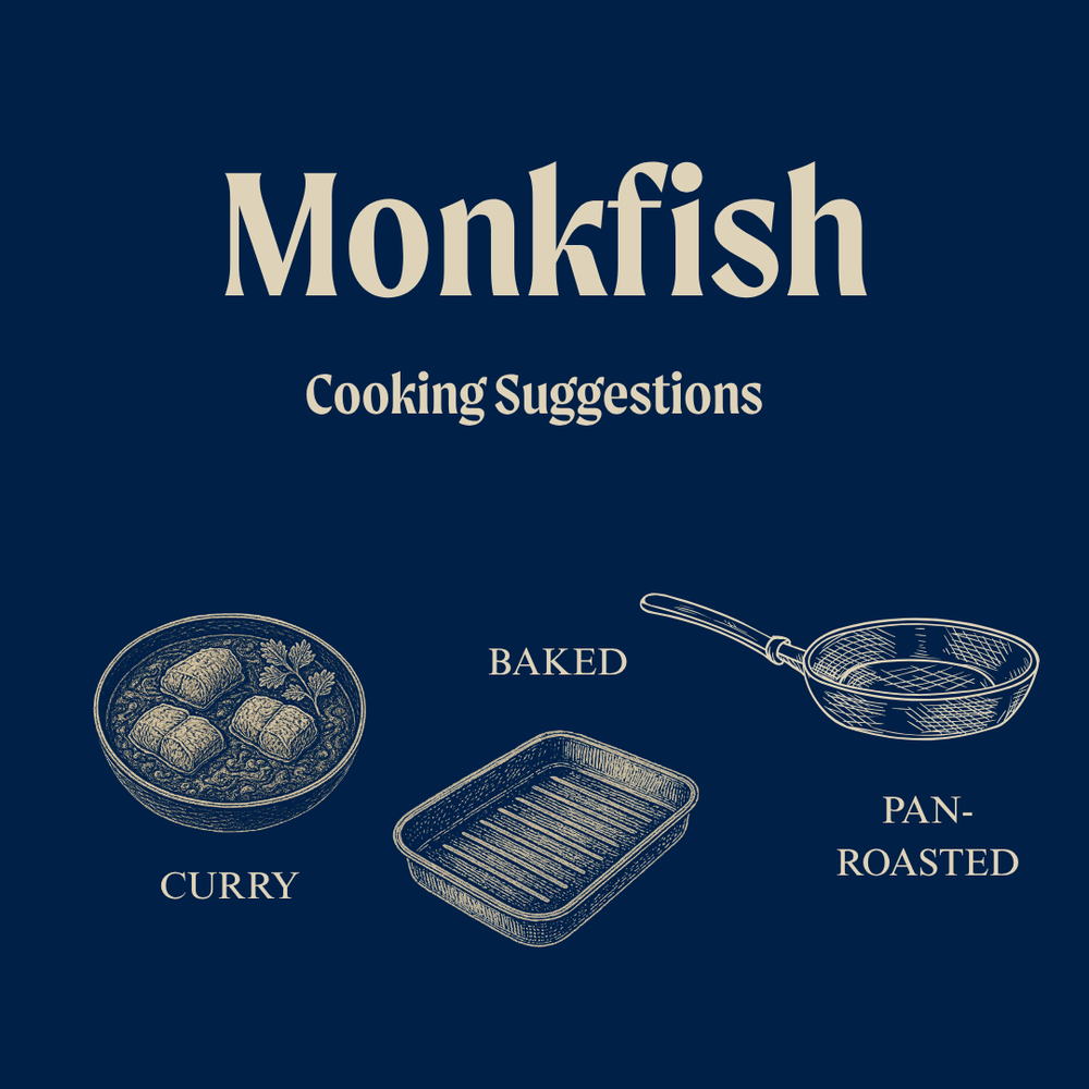 Wild British Monkfish Tail Fillet Steaks
