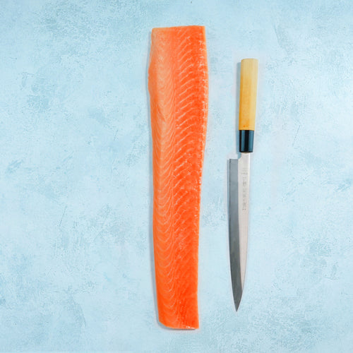 Whole Loin Salmon Saku Block - Sashimi Grade