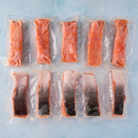 Salmon Fillet Steaks Case