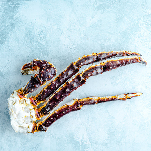 Wild Norwegian King crab clusters - raw