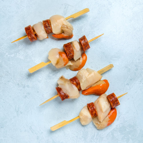 Scallop & Chorizo Skewers - 4 pack