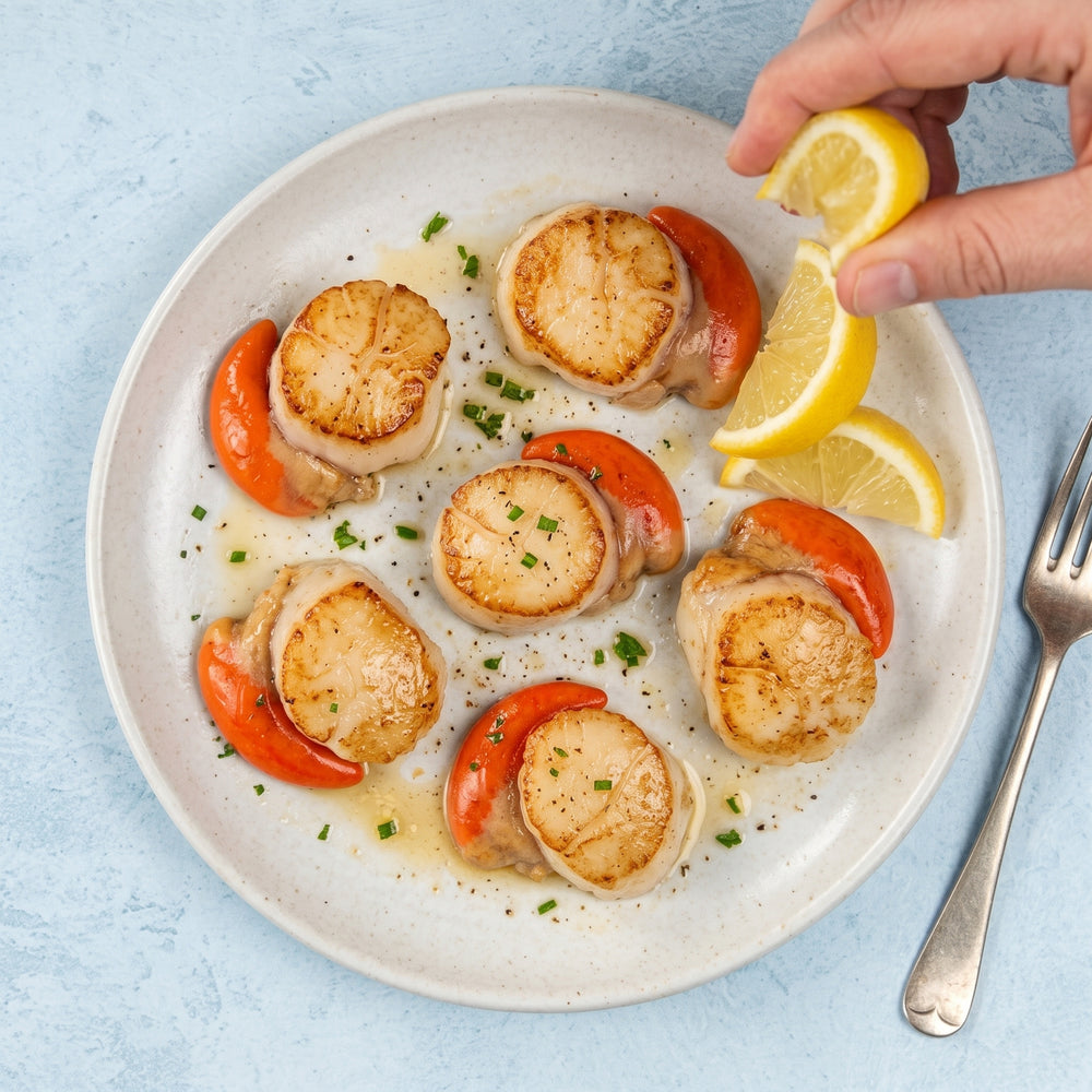 Wild Hand Dived King Scallops