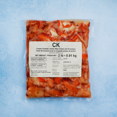 Claw knuckle (CK) lobster meat
