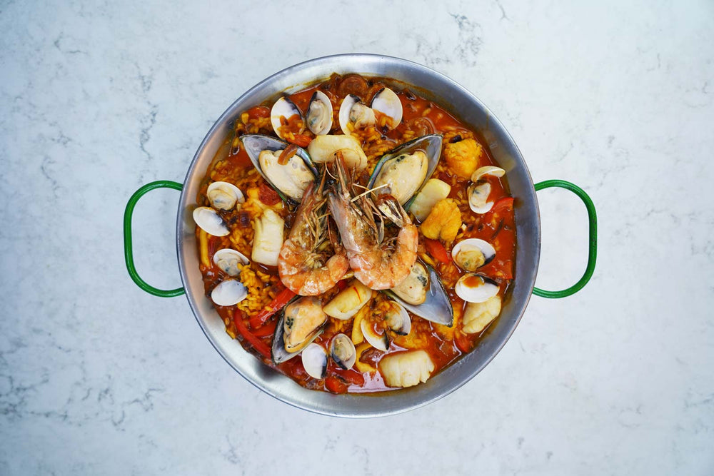 Buy Our Seafood Paella Kit Online Next Day Delivery The Fish Society