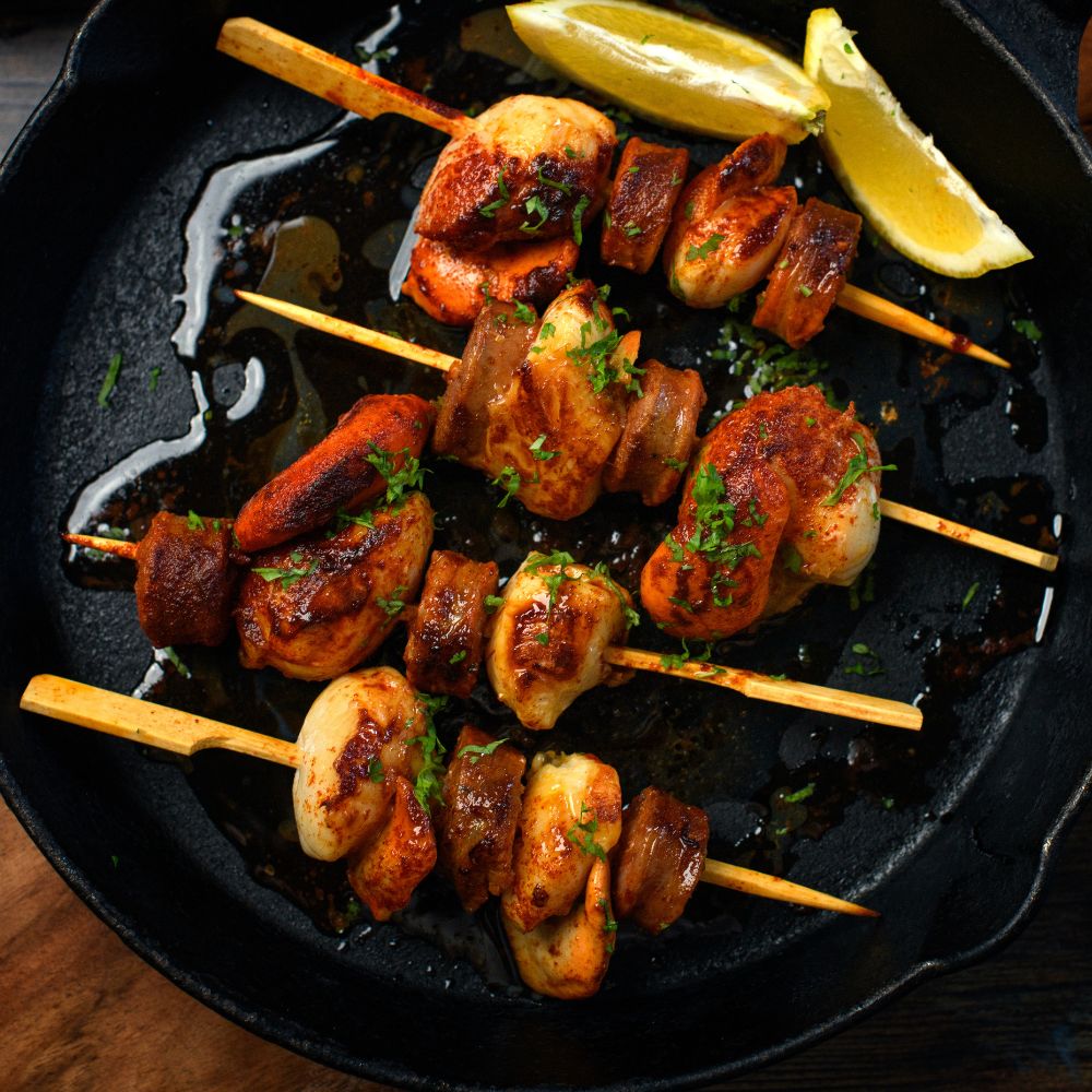Scallop & Chorizo Skewers - 4 pack