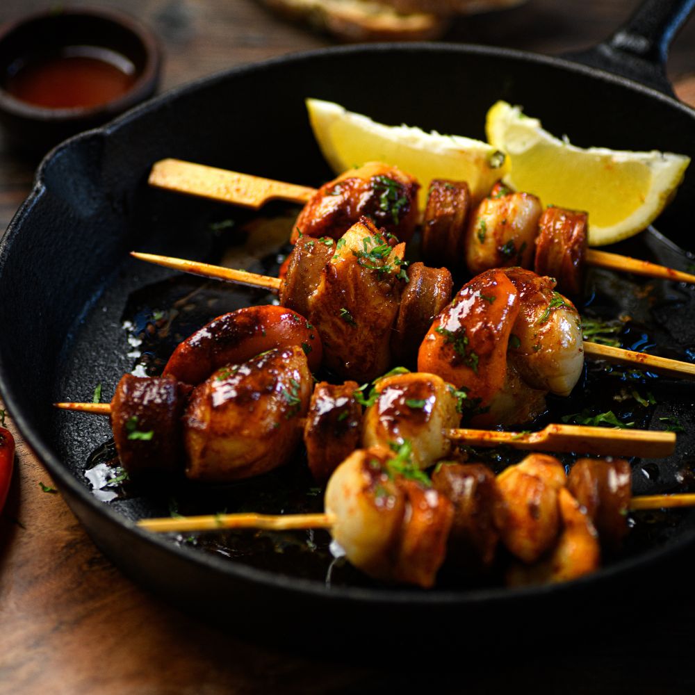 Scallop & Chorizo Skewers - 4 pack
