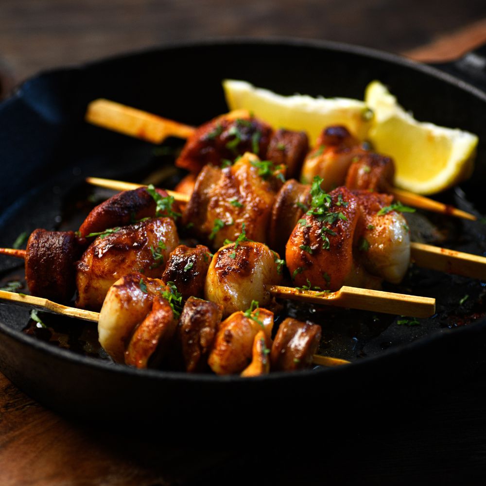 Scallop & Chorizo Skewers - 4 pack