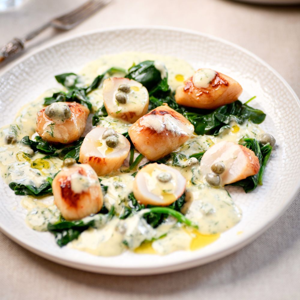 Wild Hand Dived King Scallops