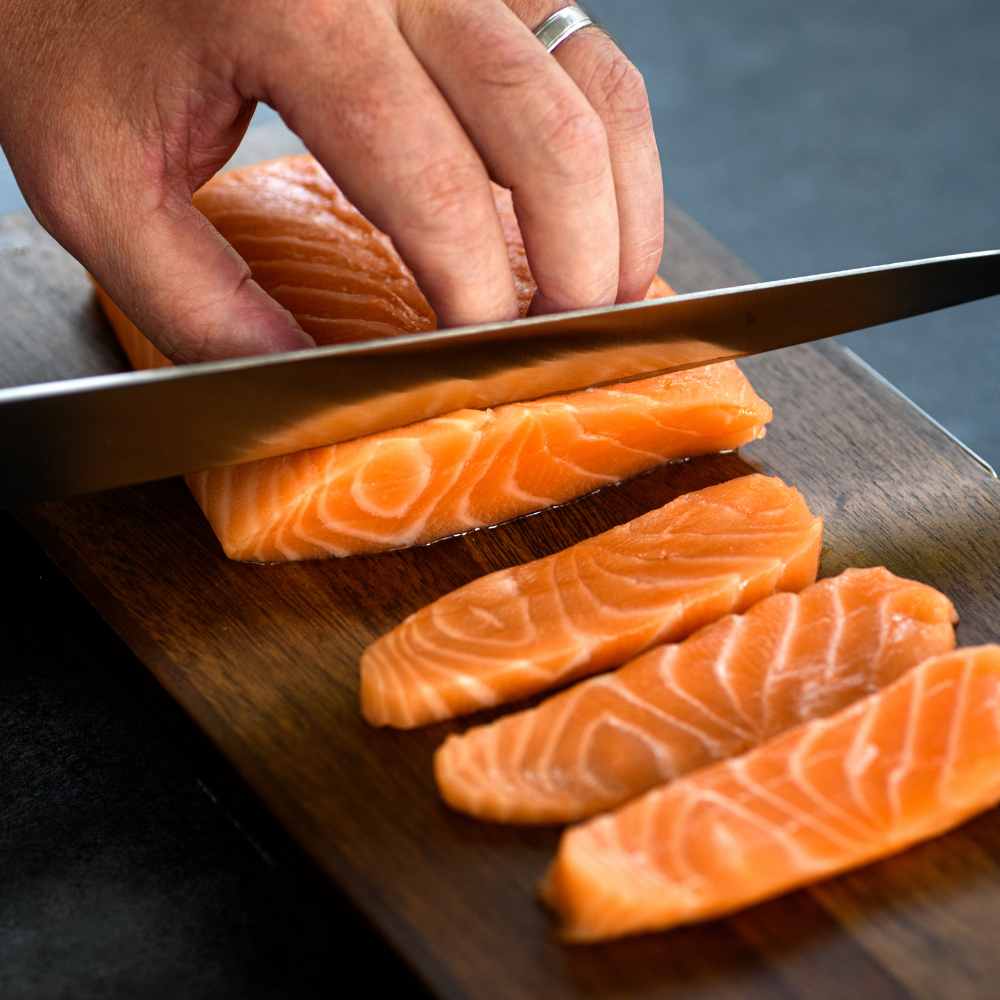 Sushi Grade Salmon Belly Strip
