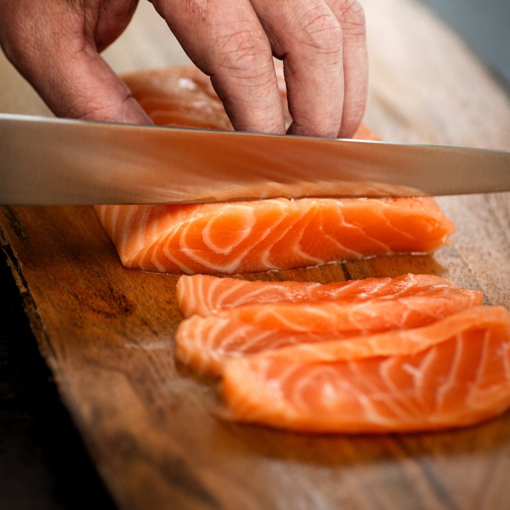 Sushi Grade Salmon Belly Strip