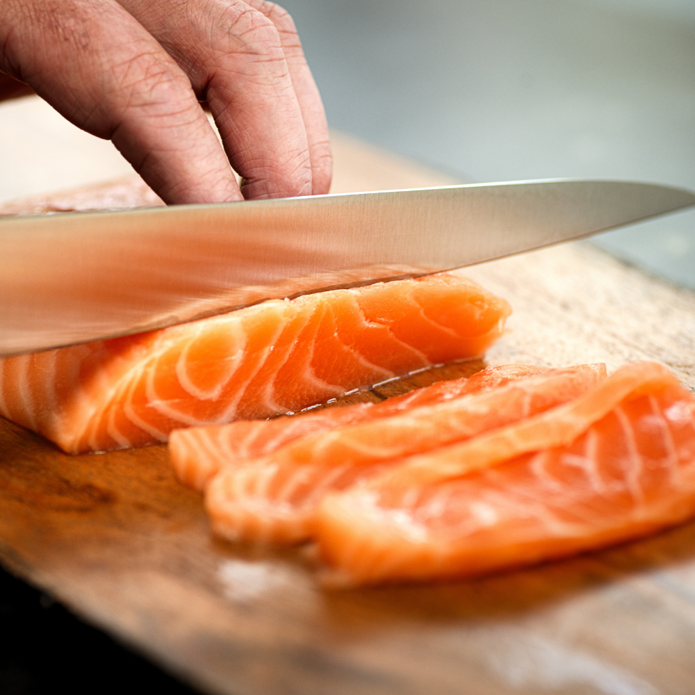 Sushi Grade Salmon Belly Strip