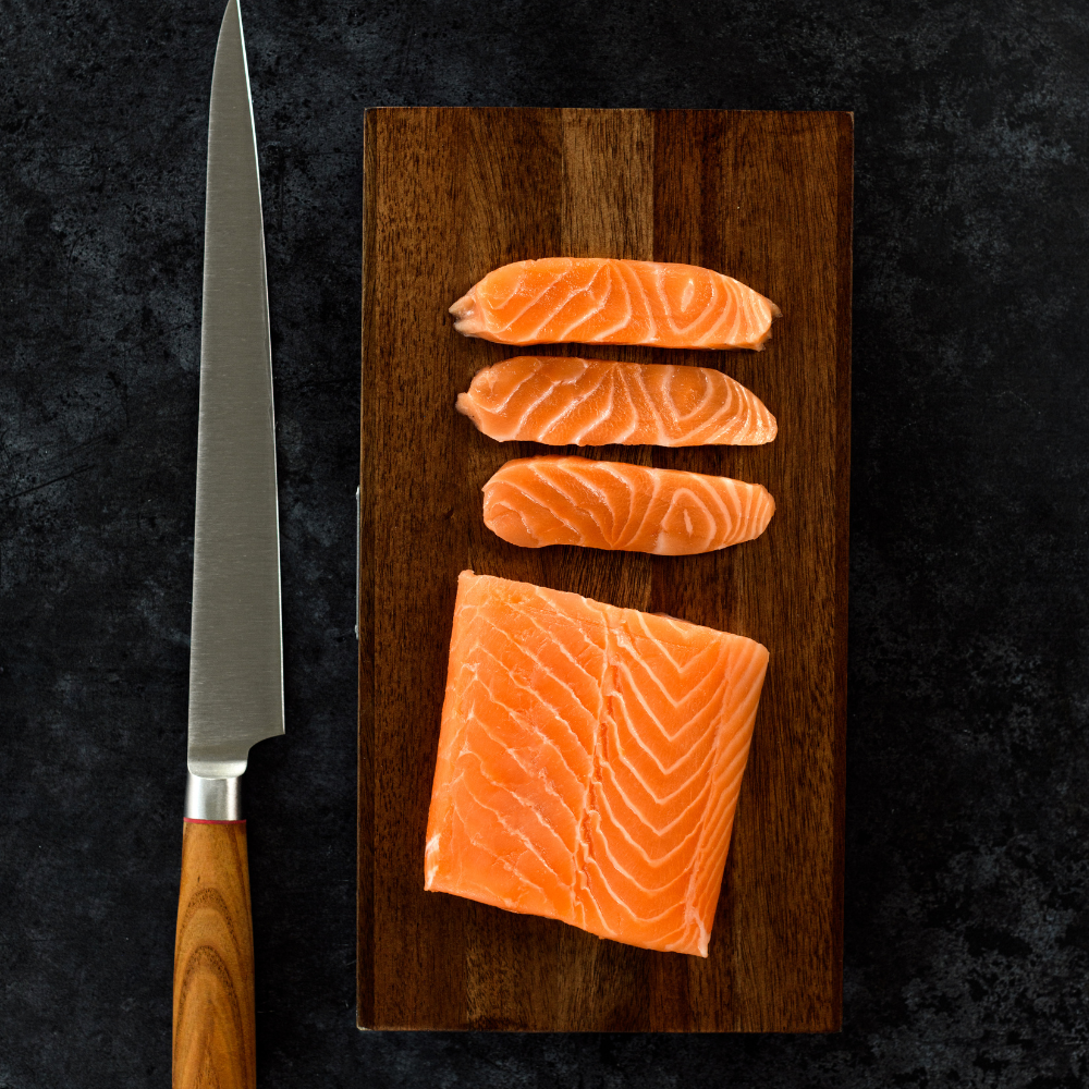 Sushi Grade Salmon Belly Strip