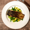 Stone bass fillet steaks