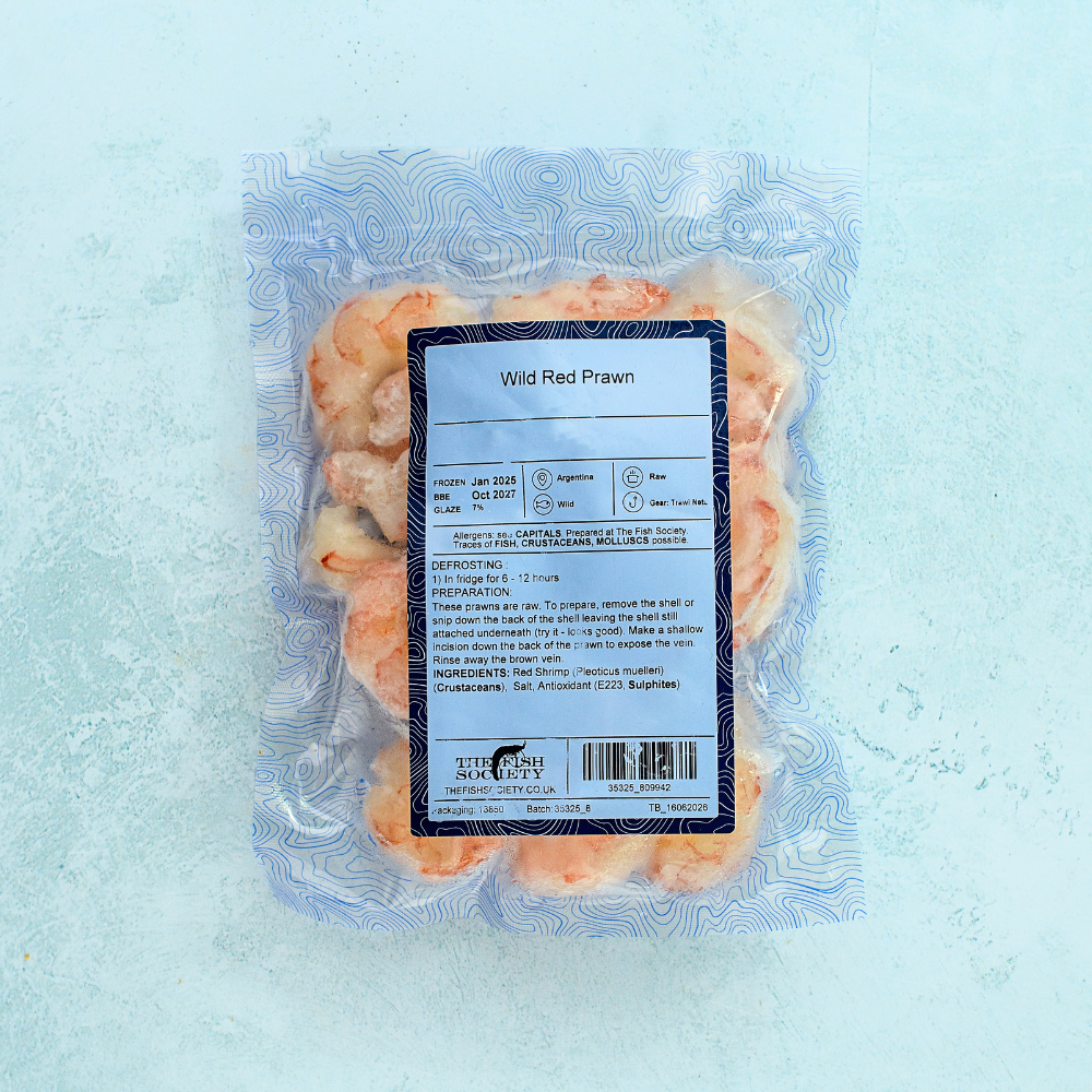 Wild Argentine Red Prawn Tails - Peeled & Deveined - Raw