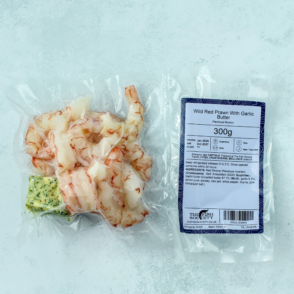 Wild Red Prawn With Garlic Butter