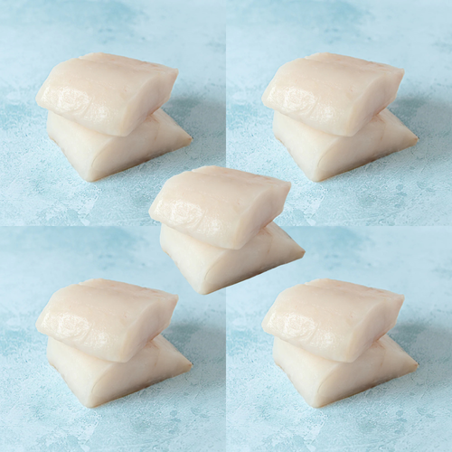 Wild Atlantic Skinless Cod Steaks - Freezer Filler (5 x 260g, 10 steaks)