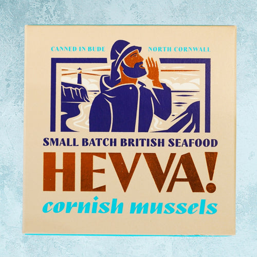 Cornish Mussels in Rapeseed oil - Hevva tin