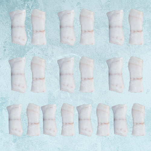 Wild British Hake Fillet Steaks - 10 Packs (20 Steaks)