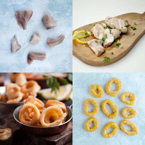 Battered Squid Rings and Coley Misshapes £10 BUNDLE DEAL