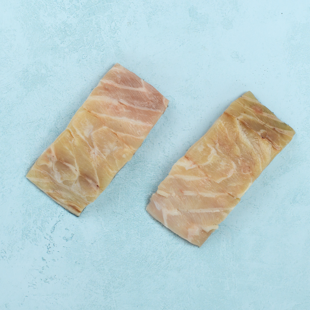 Stone bass fillet steaks
